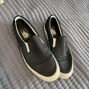 Black Snake Skin Vans Womens 12 Mens 10